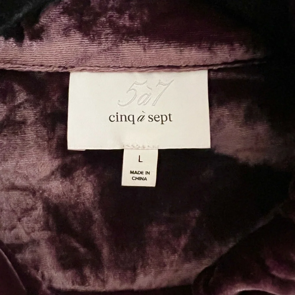 Cinq à Sept Dillon Cropped Velvet Jacket - Picture 9 of 11